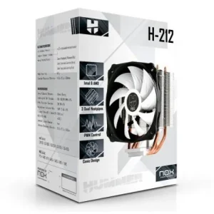 NOX HUMMER H-212 - REFROIDISSEUR CPU - INTEL & AMD - 120MM FAN - SILENCIEUX - ALUMINIUM - BLACK
