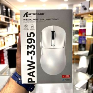 ATTACK SHARK X3 - SOURIS FILAIRE & SANS FIL - BLUETOOTH - 2.4G - 6 BOUTONS -26000 DPI- 1KHZ - WHITE