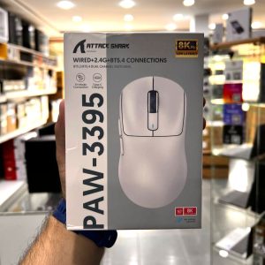 ATTACK SHARK X3 PRO - PAW-3395 - SOURIS FILAIRE & SANS FIL - BLUETOOTH 5.4 - USB 2.4G - 6 BOUTONS - 26000 DPI - 8000HZ - BLACK