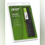 ACER UD200 RAM DESKTOP – 32GB – DDR5 – 5600 MHz – UDIMM – 1.1V – BLACK