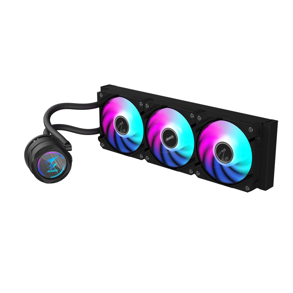 GIGABYTE AORUS WATERFORCE II 360 - WATERCOOLING AIO CPU - 360 MM - INTEL & AMD - RGB - BLACK – Image 4