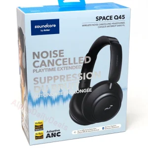 SOUNDCORE SPACE Q45 - CASQUE SANS FIL - ANC - HI-RES AUDIO - LONGUE AUTONOMIE - BLACK & WHITE
