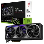 ASUS ROG ASTRAL GEFORCE RTX 5090 OC - 32GO GDDR7 8K - DLSS 4 - FRAME GENERATION IA - RGB - BLACK