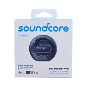 SOUNDCORE BY ANKER V40I - ÉCOUTEURS TRUE WIRELESS - BLUETOOTH - ANC - MICROPHONE - ÉTANCHE -BLACK