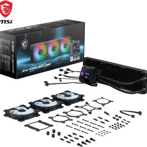 MSI MPG CORELIQUID D360 - WATER COOLING 360MM - ÉCRAN LCD - HAUTE PERFORMANCE - INTEL & AMD - BLACK