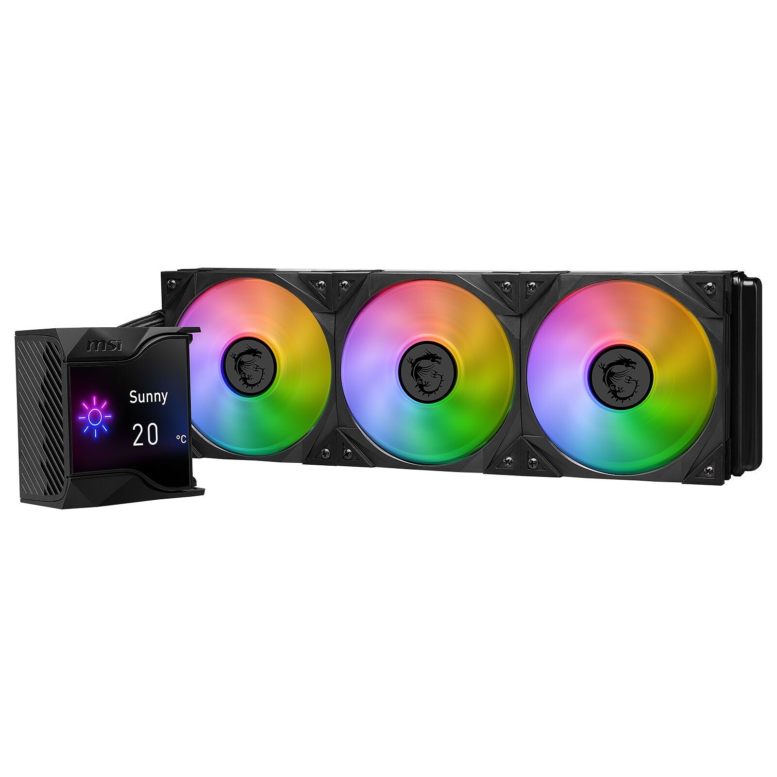 MSI MPG CORELIQUID D360 - WATER COOLING 360MM - ÉCRAN LCD - HAUTE PERFORMANCE - INTEL & AMD - BLACK – Image 4