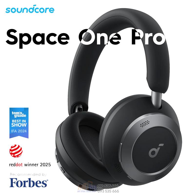 SOUNDCORE BY ANKER SPACE ONE PRO - CASQUE SANS FIL - BLUETOOTH - ANC 3.0 - QUITE - PLIABLE - BLACK – Image 4