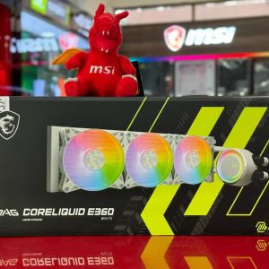 MSI MAG CORELIQUID E360 - WATER COOLING 360MM - 3 X FANS ARGB - PERFORMANCE - INTEL & AMD - WHITE