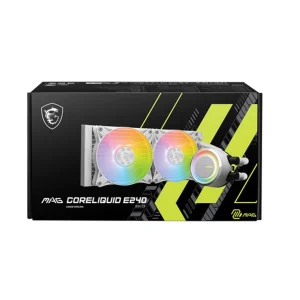 MSI MAG CORELIQUID E240 - WATERCOOLING 240MM - 2 X FANS ARGB - PERFORMANCE - INTEL & AMD - WHITE