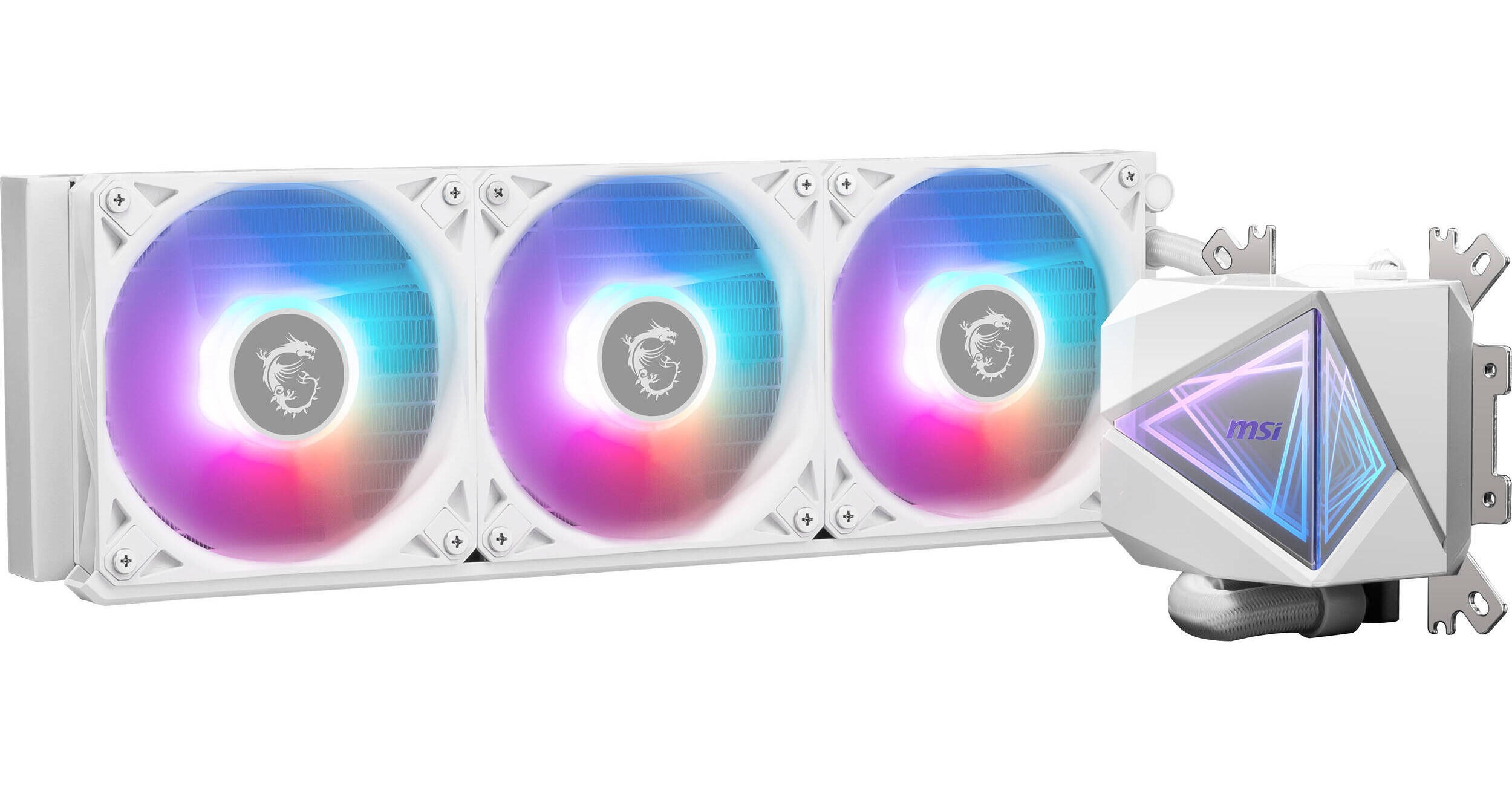 MSI MAG CORELIQUID I360 - WATERCOOLING 360MM - 3 X FANS ARGB - PERFORMANCE - INTEL & AMD - WHITE – Image 3