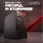 MSI MAG SHIELD M301 - BOITIER PC GAMING - MICRO ATX - USB 3.0 - AIRFLOW - ACIER PANNEAU - BLACK