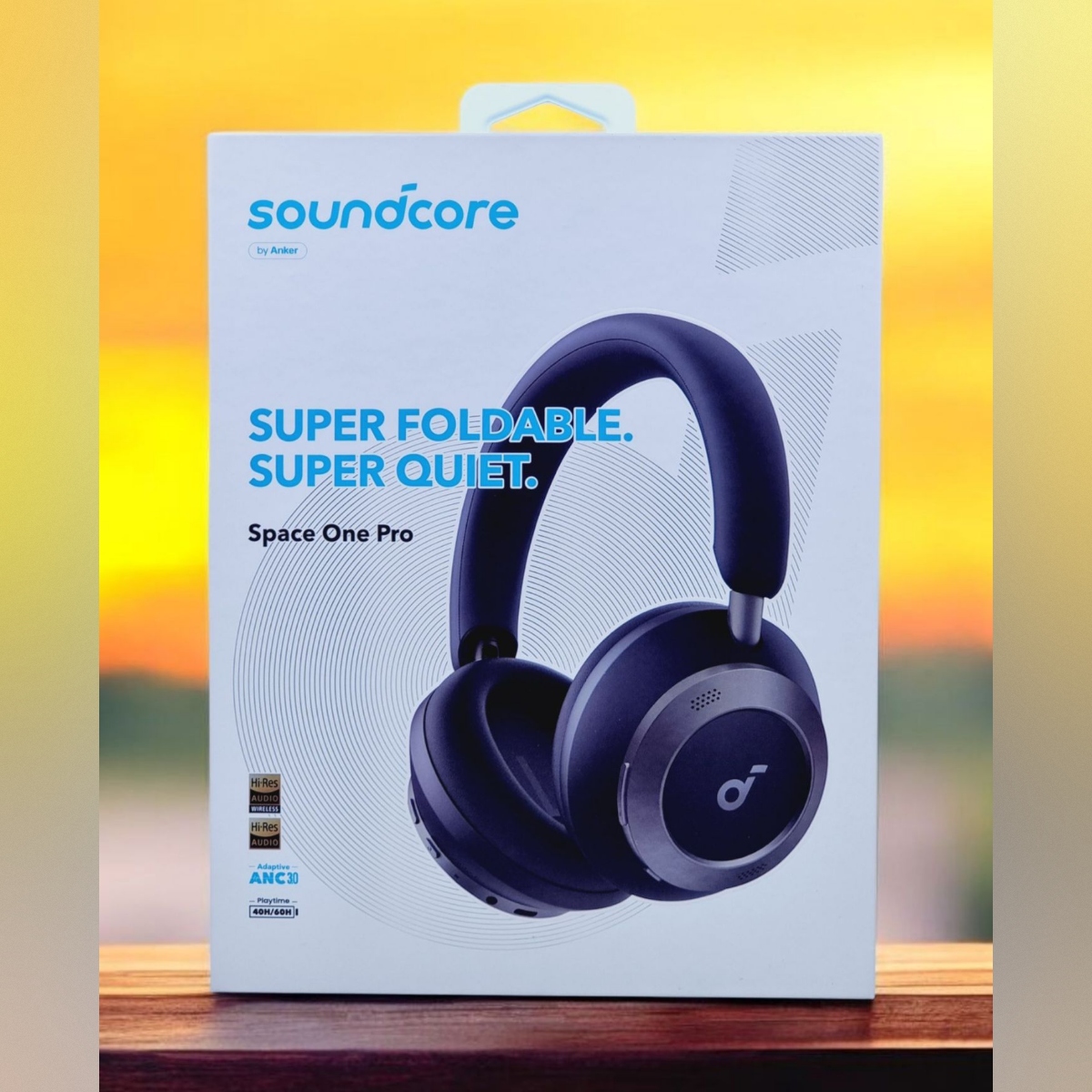 SOUNDCORE BY ANKER SPACE ONE PRO - CASQUE SANS FIL - BLUETOOTH - ANC 3.0 - QUITE - PLIABLE - BLACK