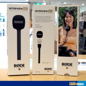 RODE INTERVIEW GO - HANDHELD ADAPTATEUR POIGNÉE POUR WIRELESS GO - MICRO MAIN - BONNETTE ANTI-VENT - BLACK