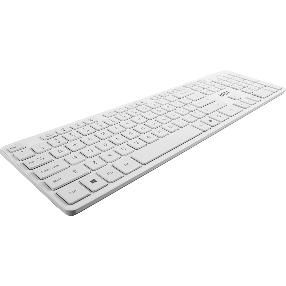 MSI COMBO CLAVIER + SOURIS SANS FIL - RF1430 - AZERTY - USB-A - 100% AVEC PAVÉ NUMÉRIQUE - WHITE – Image 4