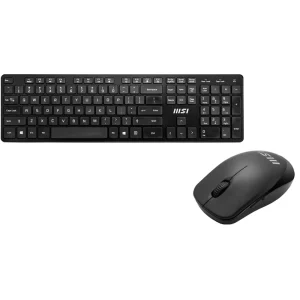 MSI COMBO CLAVIER + SOURIS SANS FIL - RF1430 - AZERTY - USB-A - 100% AVEC PAVÉ NUMÉRIQUE - BLACK