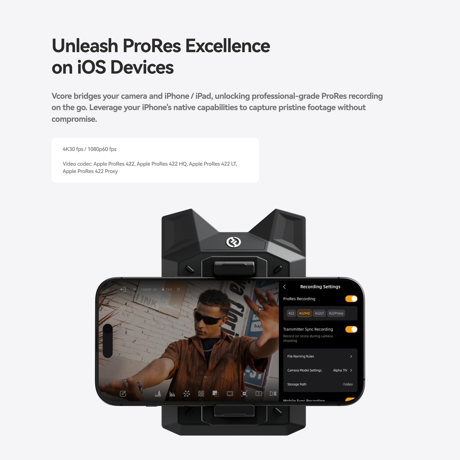 HOLLYLAND VCORE WIRELESS HDMI VIDEO TRANSMISSION SYSTEM - 4K 30FPS - FAIBLE LATENCE - BATTERIE - BALACK – Image 3