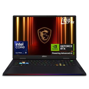 MSI RAIDER 18 HX AI - ULTRA 9 285HX - 32GB DDR5 - 1TB SSD - 18" 4K UHD - RTX 5080 16GB - RÉTROÉCLAIRÉ - BLACK