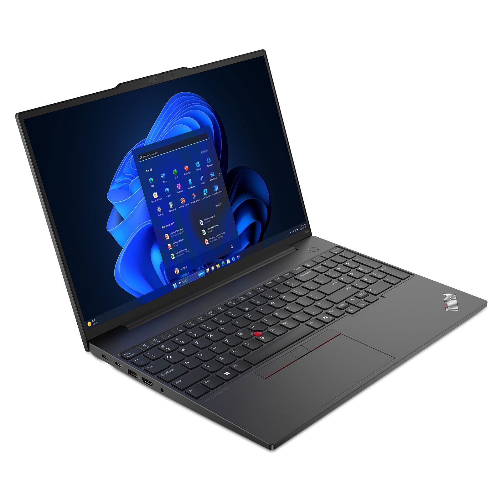 LENOVO THINKPAD E16 GEN 1 - ULTRA 5 125U - 16GO DDR5 - 512 SSD - 16" WUXGA - RÉTROÉCLAIRE - BLACK – Image 2