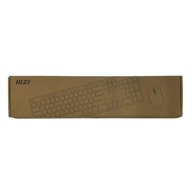 MSI COMBO CLAVIER + SOURIS SANS FIL - RF1430 - AZERTY - USB-A - 100% AVEC PAVÉ NUMÉRIQUE - WHITE – Image 2