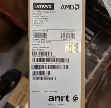 LENOVO V15 G4 AMN - RYZEN 3 7320U - 8GO - 256GO SSD - 15.6" FHD - TYPE-C - AMD RADEON - BLACK – Image 3