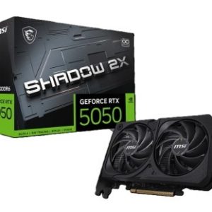 MSI GEFORCE RTX 5050 SHADOW 2X 8G - CARTE GRAPHIQUE - GDDR6 4K - RAY TRACING - HDMI/DP - BLACK