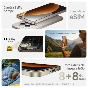 XIAOMI REDMI NOTE 15 PRO - 8GO RAM - 256GO - DUAL SIM - 6.8 AMOLED 120Hz - IP68 - NFC - 6500 MAH - BLACK – Image 3