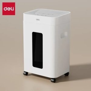 DESTRUCTEUR DOCUMENTS DELI ET048 - 23 LITRES - COUPE CROISÉE - MANUEL & AUTO - 16 SHEETS - WHITE