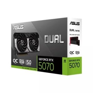 ASUS DUAL RTX 5070 OC EDITION - 12 GO GDDR7 - DLSS 4 - RAY TRACING - HDMI/DP - PCI EXPRESS - BLACK