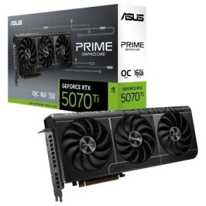 ASUS PRIME GEFORCE RTX 5070 TI OC EDITION - 16G GDDR7 - DLSS 4 - RAY TRACING - REFLEX - HDMI/DP - BLACK