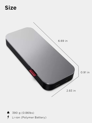 LENOVO GO POWER BANK PORTABLE 20000 MAH - USB-C 65 W - 3 APPAREILS - SMARTPHONES & LAPTOP - SUPER FAST – Image 3