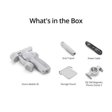 DJI OSMO MOBILE SE STABILISATEUR POUR SMARTPHONE - 4 MULTIPLICATEUR - DJI NACELLE INTELLIGENT -GRIS – Image 3