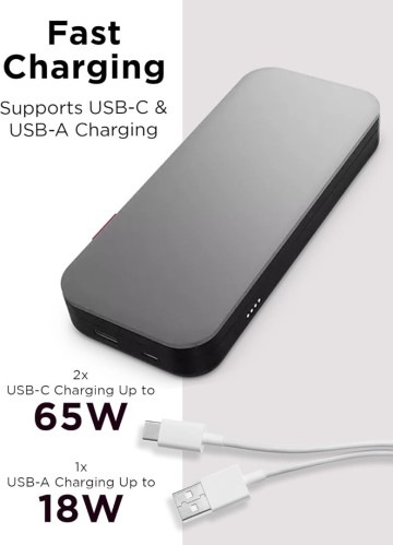 LENOVO GO POWER BANK PORTABLE 20000 MAH - USB-C 65 W - 3 APPAREILS - SMARTPHONES & LAPTOP - SUPER FAST – Image 5