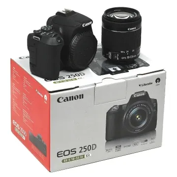 CANON EOS 250D DC - APPAREIL PHOTO NUMÉRIQUE - 24.1MP - REFLEX OBJECTIF EF-S - 18-55MM III WI-FI - BLUETOOTH - BLACK