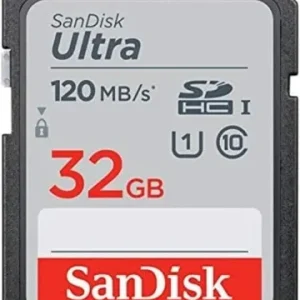 SanDisk Ultra SD 32 GB Carte Mémoire HC UHS-I jusqu'à 120 Mo/s