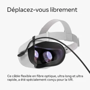 Cable OCULUS META QUEST 2 & 3 - TYPE-C 5M - PC VR LINK HAUTE VITESSE -