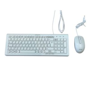 MSI COMBO CLAVIER + SOURIS FILAIRE - SK-9626 MW - AZERTY - USB-A - 100% AVEC PAVÉ NUMÉRIQUE - BLANC