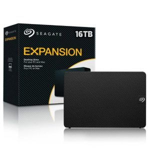 SEAGATE EXPANSION 16TB - USB 3.0 EXTERNAL HARD DRIVE - STKP16000402 - WINDOWS & MACOS - BLACK