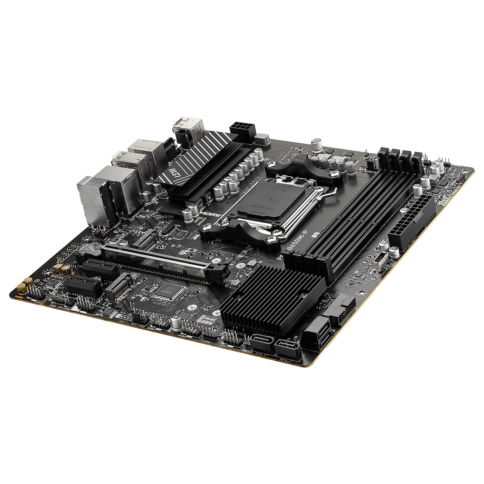 MSI PRO B650M-P - CARTE MÈRE MICRO-ATX - SOCKET AM5 - CHIPSET AMD B650 - DDR5 - M.2 - PCI EXPRESS - BLACK – Image 4