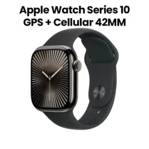 APPLE WATCH SERIES 10 GPS 42MM - CELLULAR 4G LTE + WI-FI - ÉTANCHE - BLUETOOTH - NFC - RETINA OLED - BLACK