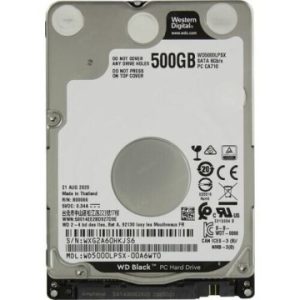 WD BLACK 500GB GAMING HARD DISK - DISQUE DUR INTERNE 2.5" HDD - 7200 RPM - SATA 6GB/S - PC - LAPTOP
