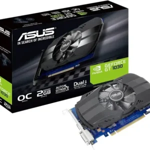 ASUS GEFORCE GT 1030 - CARTE GRAPHIQUE 2GO GDDR5 - OC MOOD 1278 MHZ - HDMI 2.0 - BLACK
