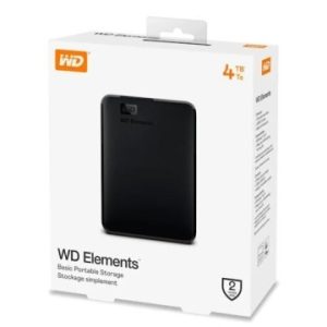 WD ELEMENTS PORTABLE 4TO HDD - DISQUE DUR EXTERNE 2.5" PORTABLE - USB 3.0 - NOIR - BLACK