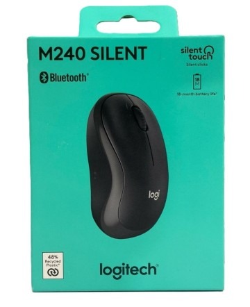 LOGITECH M241 SILENT - SOURIS BLUETOOTH SANS FIL - COMPACTE - 18 MOIS AUTONOMIE - GRAPHITE - ORIGINAL