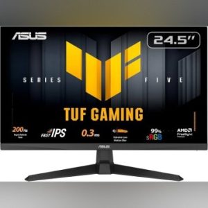 ECRAN ASUS TUF GAMING VG259Q5A - 25" FHD - 200HZ - DALL FAST IPS - 0.3MS - SPEAKERS - HDMI+DP - BALCK