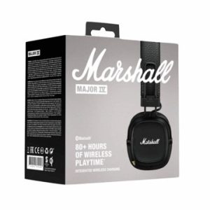 MARSHALL MAJOR IV NOIR - CASQUE SUPRA-AURAL SANS FIL - BLUETOOTH 5.0 - AUTONOMIE 80H - DESIGN PLIABLE - BLACK