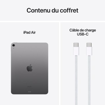 APPLE IPAD AIR M2 - ONLY WI-FI - 8GB - 1TB - 8-CORE - GPU 9-CORE - 13" LED RETINA - TOUCH ID - USB-C - GREY MV2P3TY/A – Image 3