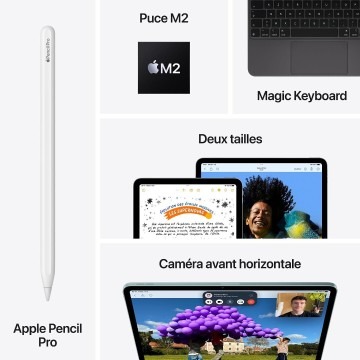 APPLE IPAD AIR M2 - ONLY WI-FI - 8GB - 1TB - 8-CORE - GPU 9-CORE - 13" LED RETINA - TOUCH ID - USB-C - GREY MV2P3TY/A – Image 4
