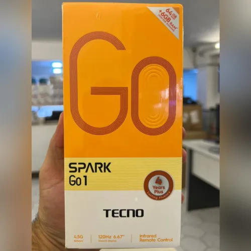 SMARTPHONE TECNO SPARK GO1 KL4 - DUAL SIM - 3 + 3GB EXTENDED - 64GB - 6,67" 120HZ IPS - 13MPXL - 5000 MAH