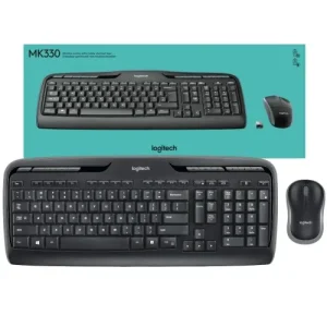 LOGITECH COMBO CLAVIER + SOURIS MK330 - SANS FIL - COMBO - RÉCEPTEUR USB - AZERTY FRANÇAIS - BLACK