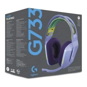 LOGITECH G733 LIGHTSPEED - CASQUE GAMING SANS FIL - DTS HEADPHONE X 2.0 - RGB - MICRO DÉTACHABLE - BLEU
